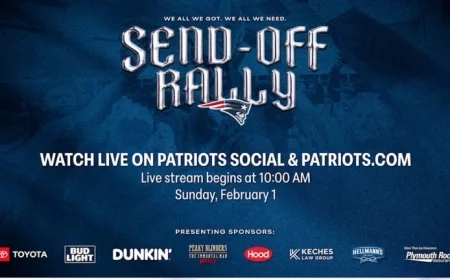 New England Patriots Host Super Bowl Send-Off Rally
