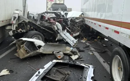 Highway 99 Reopens Following 59-Vehicle Pileup in Central Valley