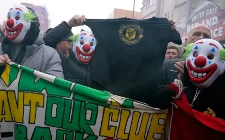 Man United Fans Don Clown Masks to Protest Club Owners