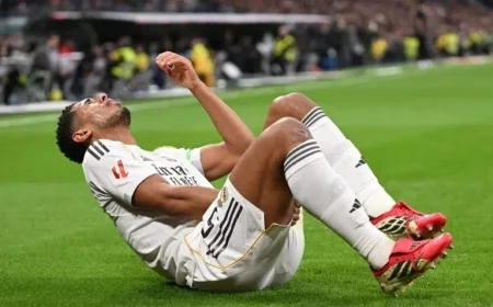 Jude Bellingham Injured: Real Madrid Star Suffers Hamstring Strain vs. Rayo Vallecano