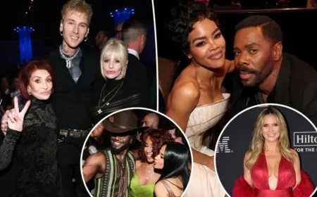 Stars Shine at Clive Davis’ Pre-Grammy Party with Teyana Taylor, Sharon Osbourne