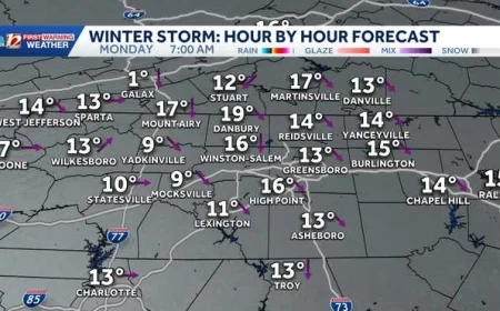 North Carolina weather: Historic snow moves out as extreme cold lingers