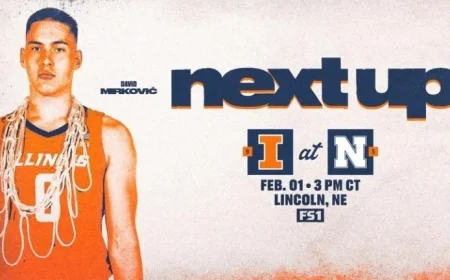 #9 Illini Ready for Sunday Rematch at #5 Nebraska