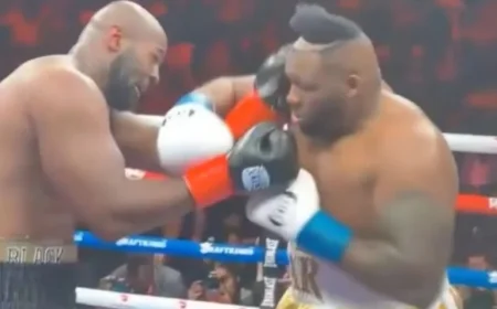 Jarrell Miller Loses Toupee in Comical Fight Scene