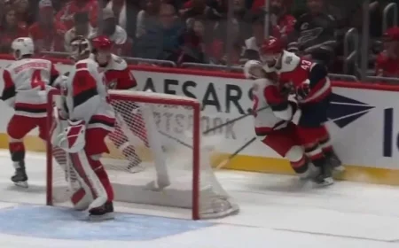 Wilson’s Massive Hit Ignites Capitals’ Comeback Victory Over Hurricanes