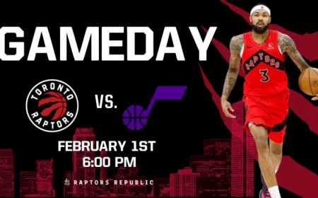 Jazz vs Raptors Showdown on February 1