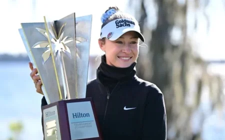 Nelly Korda Wins LPGA Opener Shortened by Extreme Cold