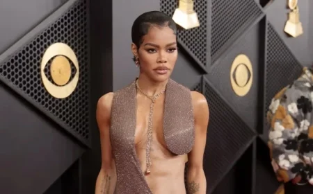 Teyana Taylor Stuns in Gravity-Defying Dress at 2026 Grammys