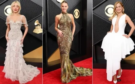 Sabrina Carpenter and Addison Rae Dazzle at 2026 Grammy Awards Red Carpet