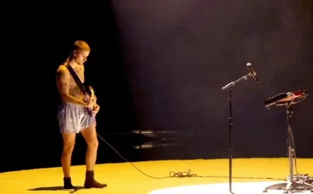 Justin Bieber Stuns in Underwear Performance at 2026 Grammys