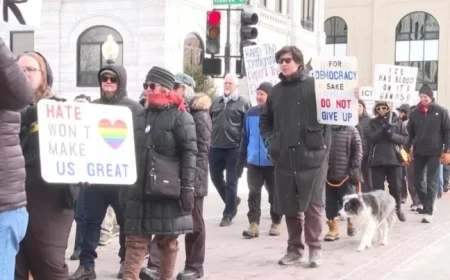 Over 100 Rally in Jefferson City Against Federal Immigration Enforcement