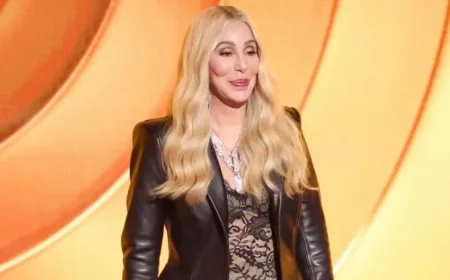 Cher Stuns in Naked Dress Receiving Grammys Lifetime Achievement Award
