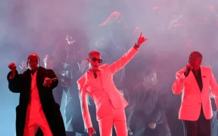 Clipse, Pharrell Williams Dazzle with Snowy Grammys Performance