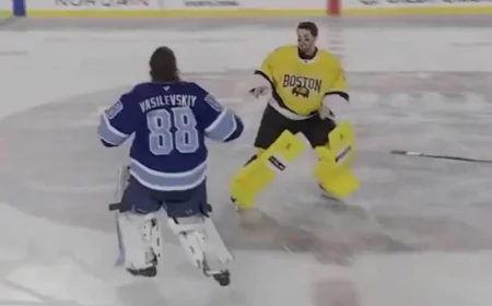 Vasilevskiy and Swayman Clash in Stadium Series Goalie Battle
