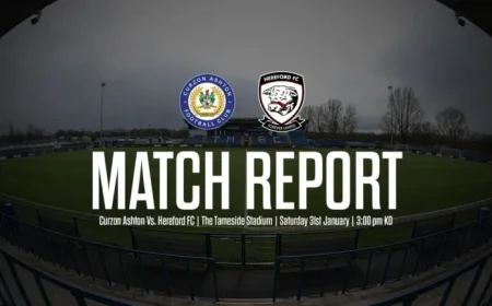 Curzon Ashton Secures 2-1 Victory Over Hereford FC