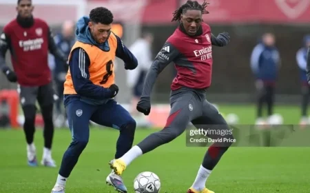 Alex Oxlade-Chamberlain Joins Arsenal First-Team Training Session