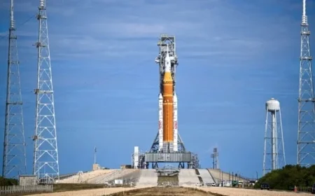 NASA Loads Rocket with Propellant for Key Moon Mission Test