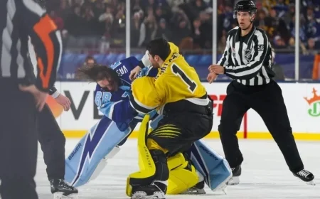 Leafs Coach Berube Reacts to NHL Goalie Fights