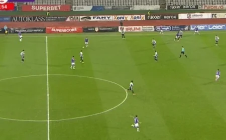 U Cluj Edges FC Argeș 1-0, Scores Early in 12th Minute on Digi Sport 1