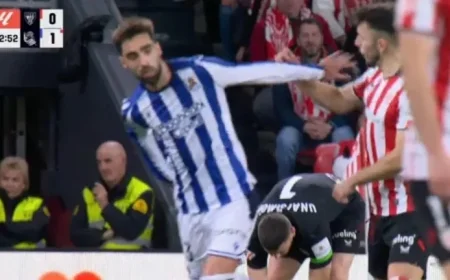 CTA Backs Cuadra Fernández’s Red Card Decision for Brais Méndez in Basque Derby