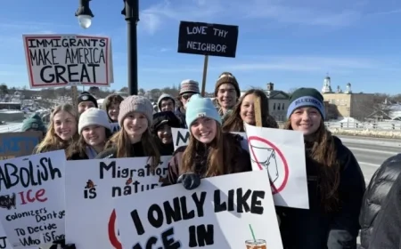 Midcoast Students Walk Out to Protest Federal Immigration Enforcement