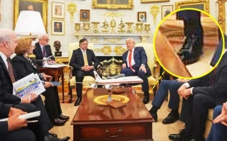 Trump, 79, Unintentionally Reveals Cankles in Photo with World Leader