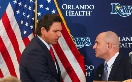 Ron DeSantis Emerges as Key Figure in Rays Stadium Project