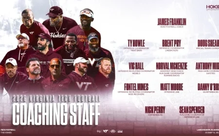 Virginia Tech Football Reveals New Staff Appointments