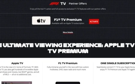 Set Up F1 TV on Apple TV: Easy Access Guide