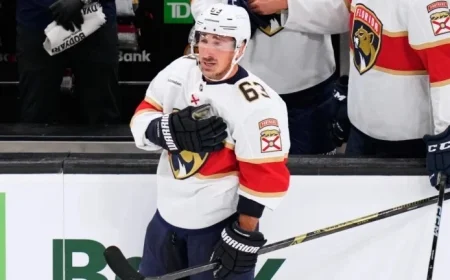 Panthers’ Marchand Out Against Bruins; Bennett Returns to Lineup