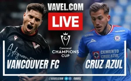 Vancouver Battles Cruz Azul: Live Score Updates in Concacaf Champions Cup