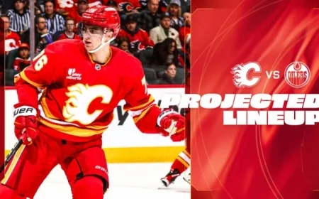 Flames vs. Oilers: Predicted Starting Lineups Revealed