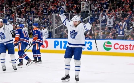 Maccelli’s Double Seals Maple Leafs’ Third Consecutive Victory Over Oilers
