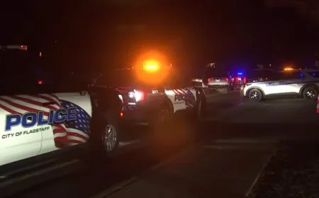 Police Helicopter Crashes in Flagstaff; Suspect Held in Shooting