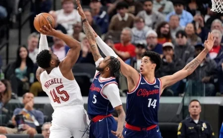 Cavaliers Dominate Clippers 124-91 as Darius Garland Watches Courtside