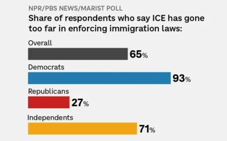 Majority of Americans Believe ICE’s Immigration Tactics Are Excessive: NPR