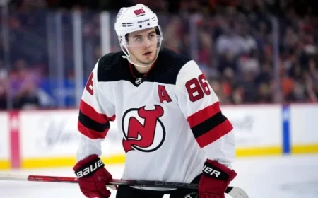 Devils’ Jack Hughes Out for Thursday’s Game Against Islanders