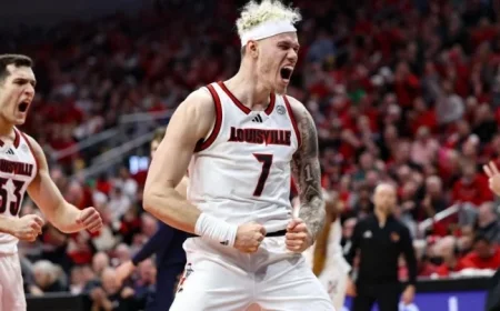 Crawford Leads Louisville to 76-65 Victory Over Notre Dame