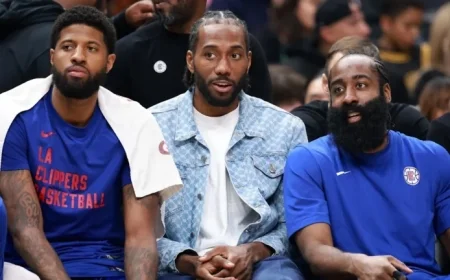 Kawhi Leonard Reacts to Breakup of James Harden, Paul George Trio