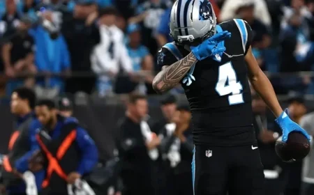 Panthers’ Tetairoa McMillan Highlights Rookie Season with Cam Newton Moment
