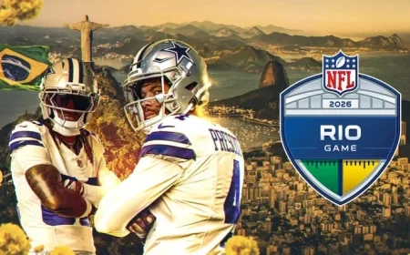 Cowboys Schedule 2026 Regular-Season Game in Brazil