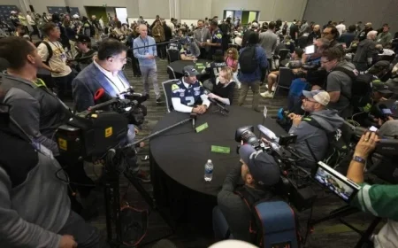 Sam Darnold Limited Again in Seahawks Super Bowl Practice