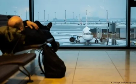 Icy Rain Disrupts Berlin Airport Departures in Germany