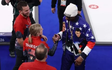 Snoop Visits as U.S. Olympic Curling Team Sets New Mixed Doubles Record