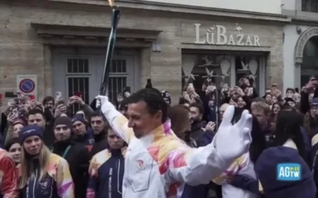 Ibrahimovic Lights Milano Cortina Torch with Celebratory Flair
