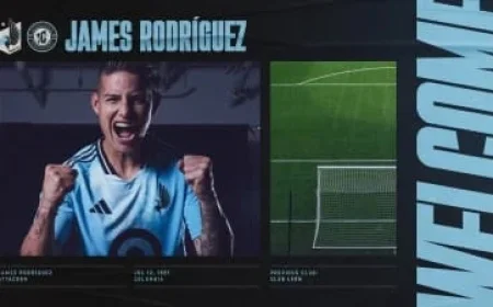 Minnesota United Secures Colombian Captain James Rodríguez Signing