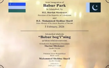 Tashkent Street Set to Open in Pakistan’s Capital