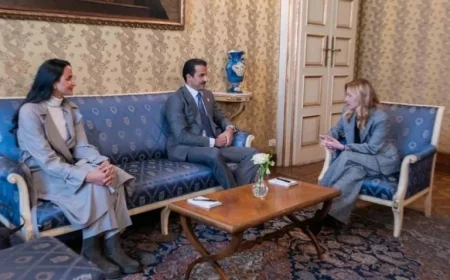 Amir Engages with Italian Prime Minister