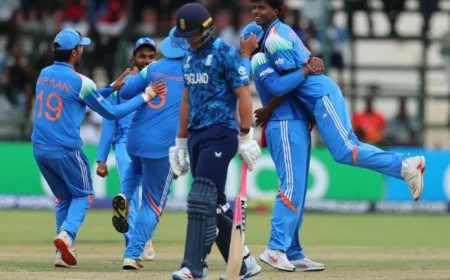 England Under-19s Fall to India in World Cup Final in Harare