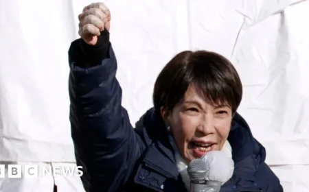 Japan’s First Female Premier Faces Crucial Test in Sunday’s Snap Election